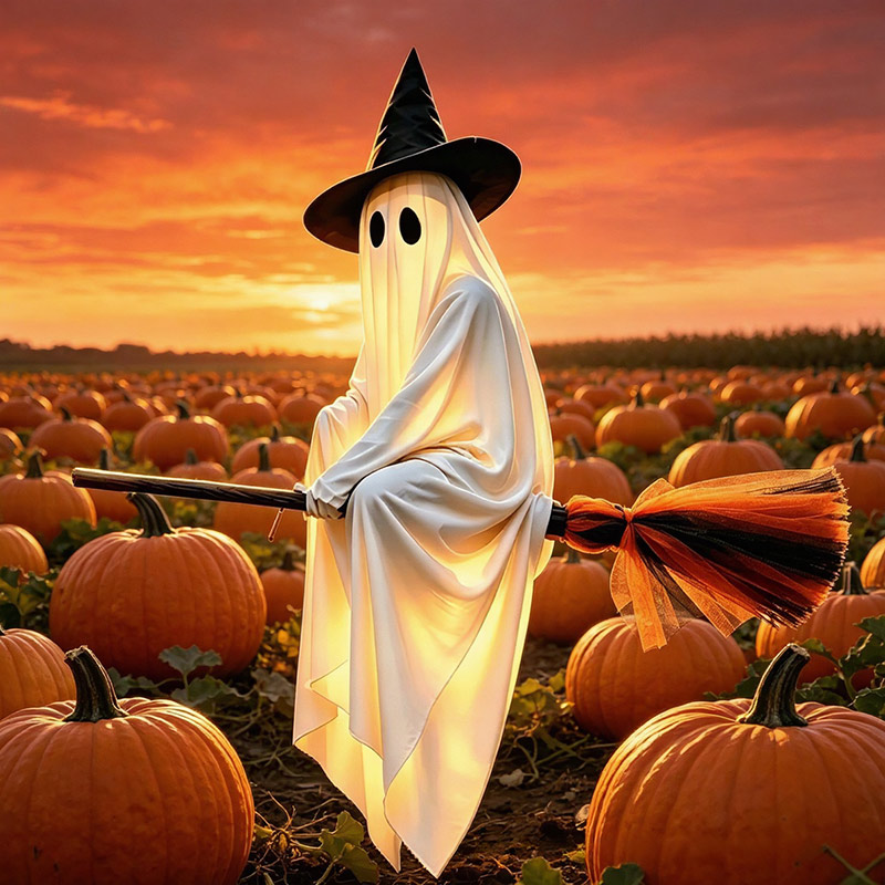 Halloween Flying Brooms And Gh - Outdoor Lighting Halloween recension och pris