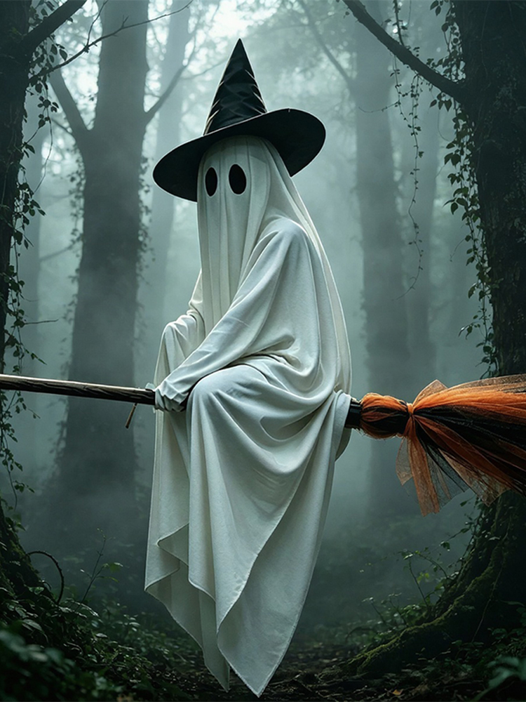 Halloween Flying Brooms And Gh - Outdoor Lighting Halloween recension och pris