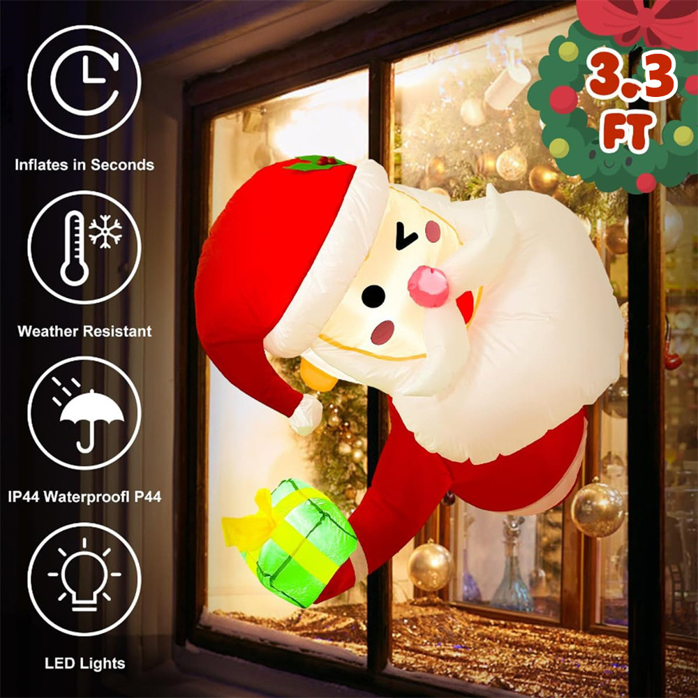 3.5Ft Christmas Inflatable San - Xmas Outdoor Lighting Decorations recension och pris