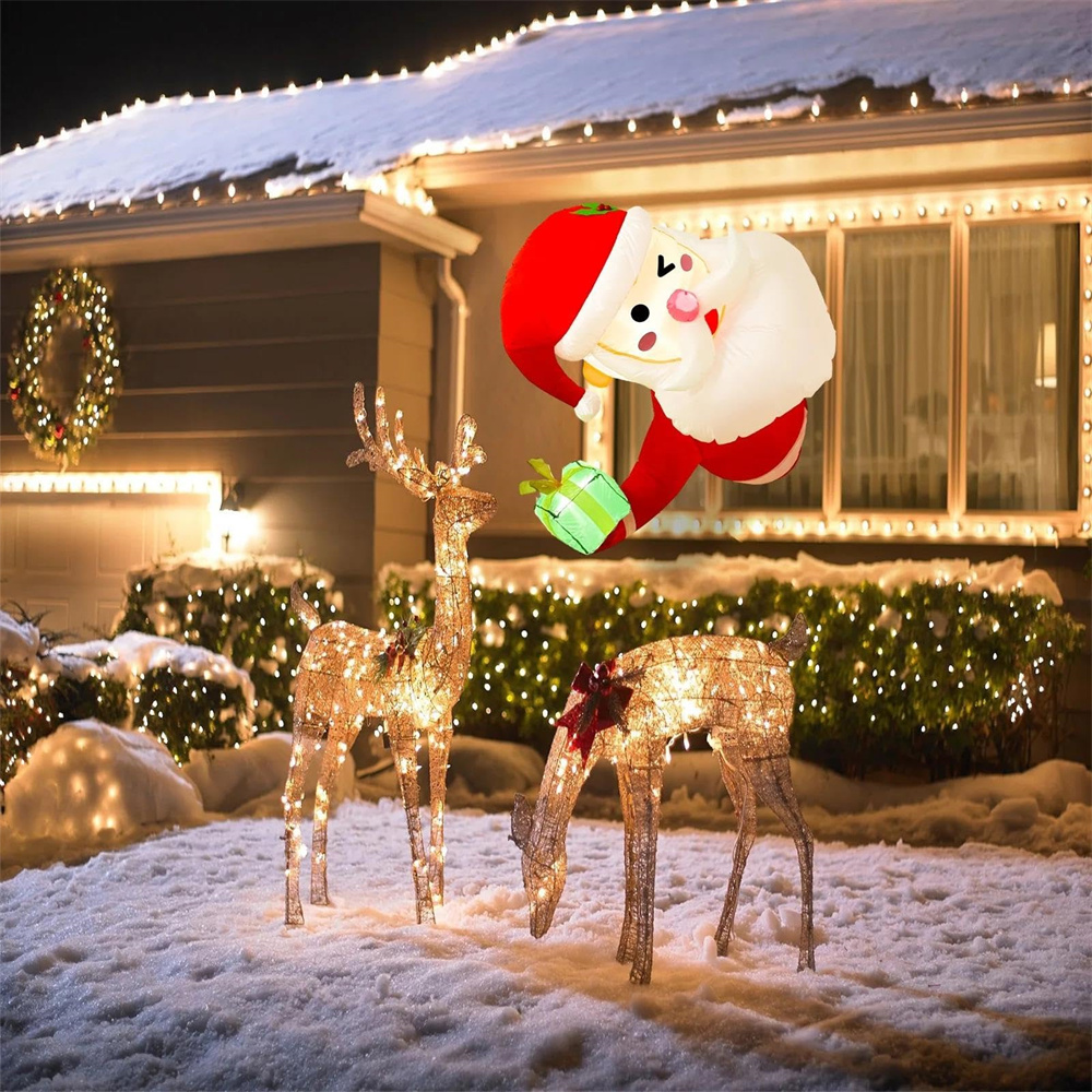 3.5Ft Christmas Inflatable San - Xmas Outdoor Lighting Decorations recension och pris