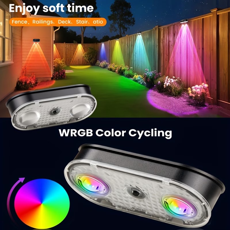 RGB Solar Fence Light IP44, 8  - Landscape Spike Light recension och pris