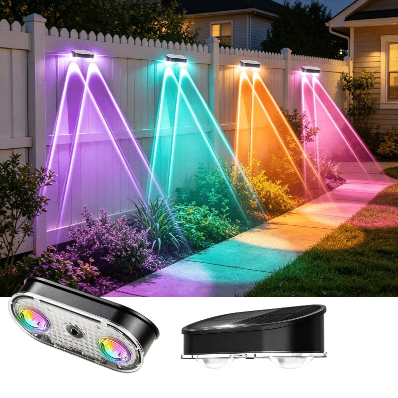 RGB Solar Fence Light IP44, 8  - Landscape Spike Light recension och pris