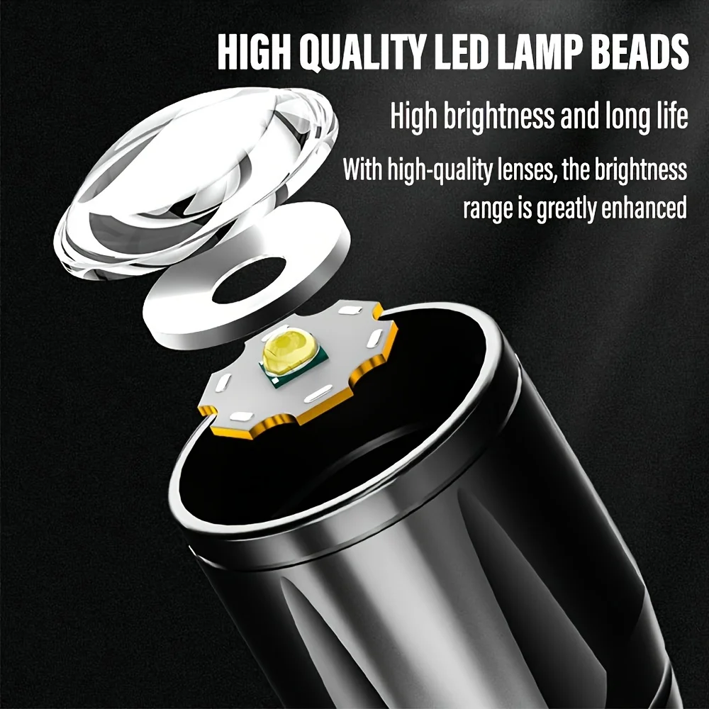 Mini LED Flashlight COB Floodl - Outdoor Lighting Black recension och pris