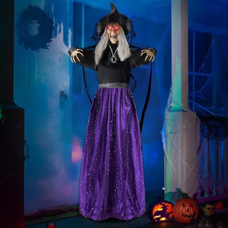47'' Animated Witch Halloween  - Outdoor Lighting For Front Of House recension och pris