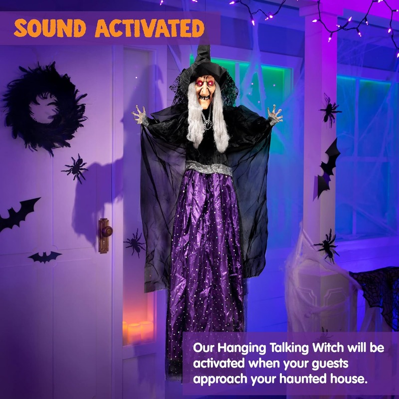 47'' Animated Witch Halloween  - Outdoor Lighting For Front Of House recension och pris