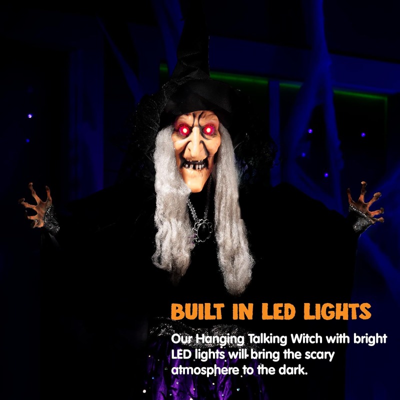 47'' Animated Witch Halloween  - Outdoor Lighting For Front Of House recension och pris