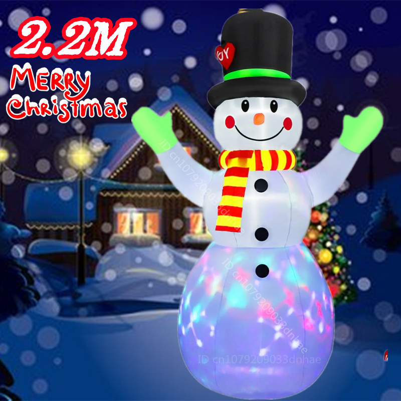 2.2M/7FT Christmas Inflatable  - Xmas Outdoor Lighting Decorations recension och pris