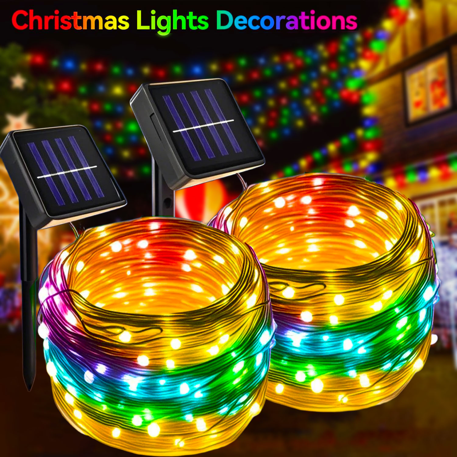 Christmas Outdoor Solar String - Xmas Outdoor Lighting Decorations recension och pris
