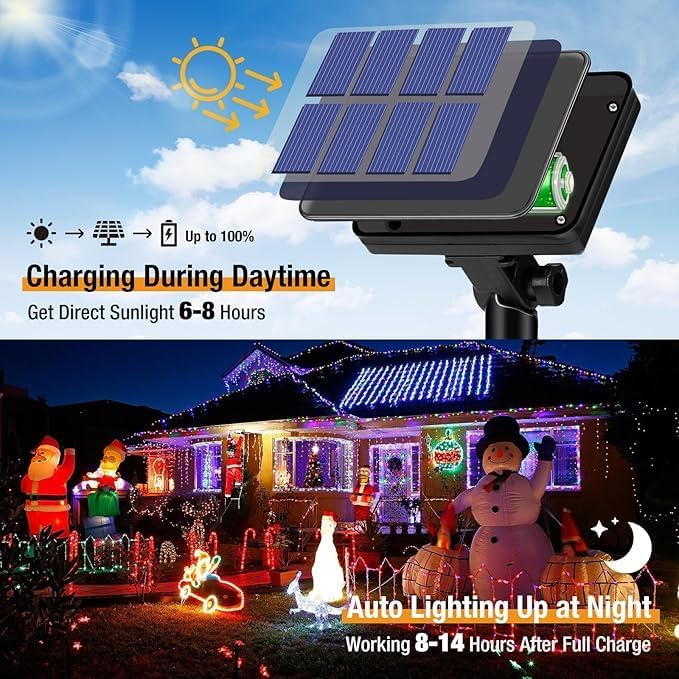 Christmas Outdoor Solar String - Xmas Outdoor Lighting Decorations recension och pris