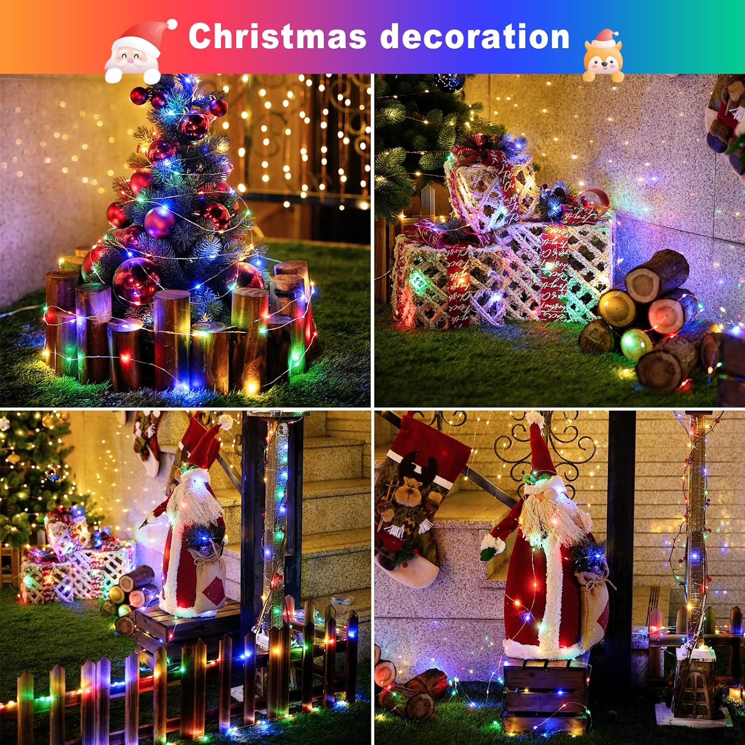 Christmas Outdoor Solar String - Xmas Outdoor Lighting Decorations recension och pris