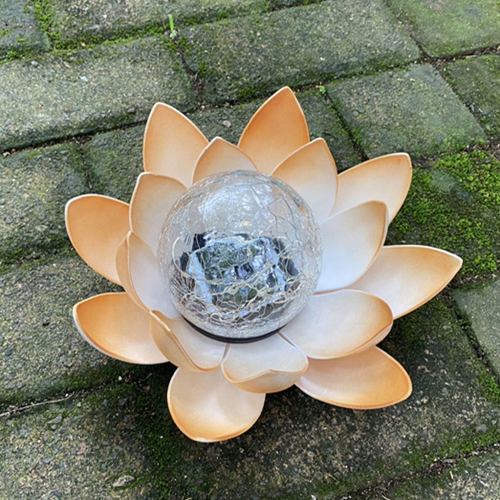 Lotus Shaped Garden Solar Ligh - Outdoor Lighting Halloween recension och pris