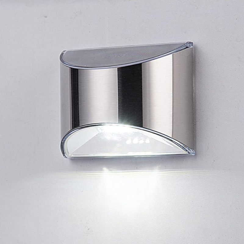 2Pcs Solar Garden Light Stainl - Outdoor Lighting On Fence recension och pris