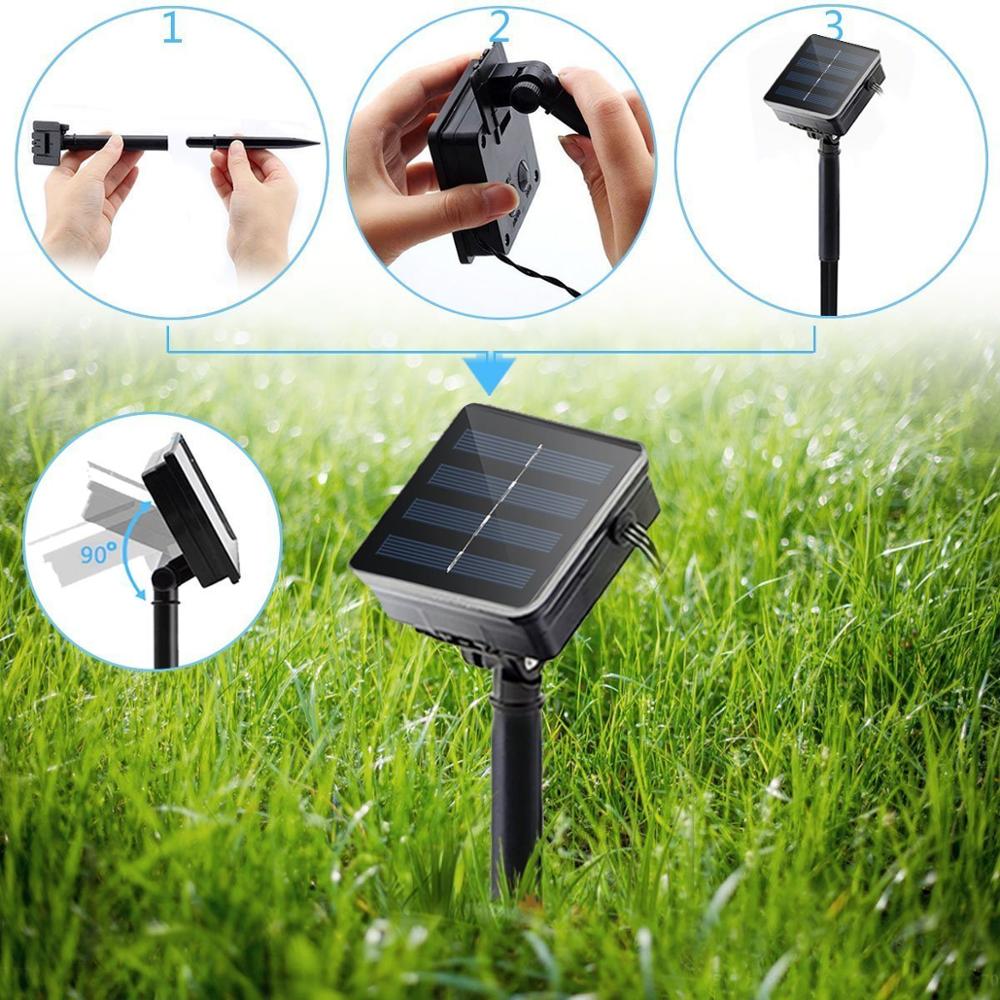 50/100/200 Led Solar Fairy Lig - Outdoor Lighting For Front Of House recension och pris