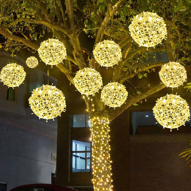 Outdoor Ball Lights Hanging Ra - Outdoor Lighting On Trees recension och pris