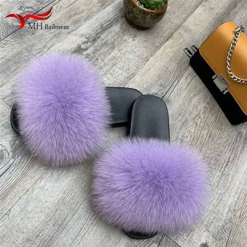Fox Fur Slippers Luxury Design - Outdoor Lighting For Your Home recension och pris