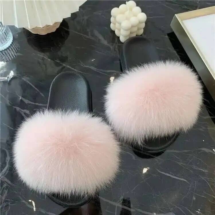 Fox Fur Slippers Luxury Design - Outdoor Lighting For Your Home recension och pris