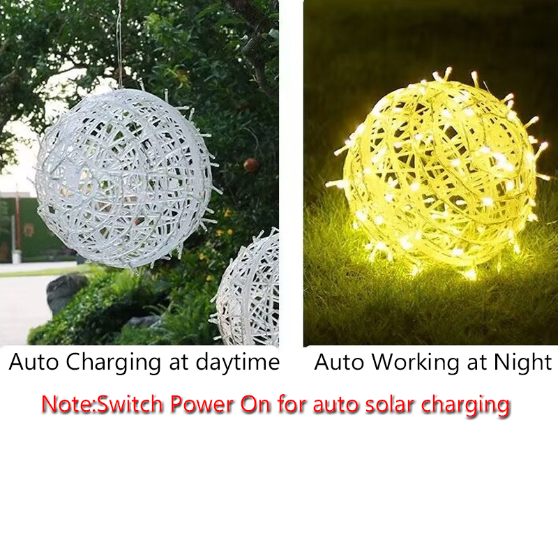 Solar Christmas Ball Lights fo - Outdoor Lighting On Trees recension och pris