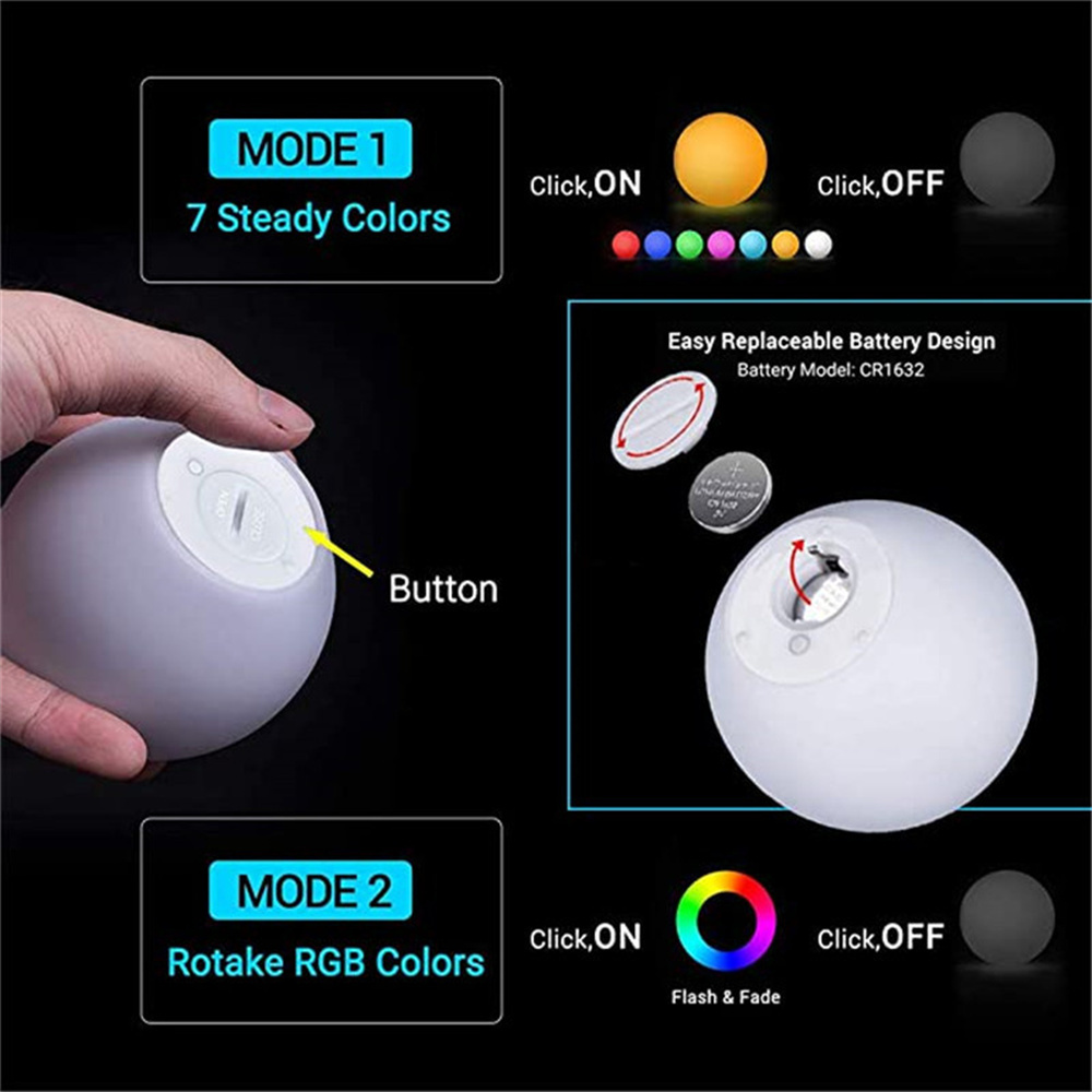 2pcs 1pc RGB Floating Pool Lig - Pond Light Submersible recension och pris