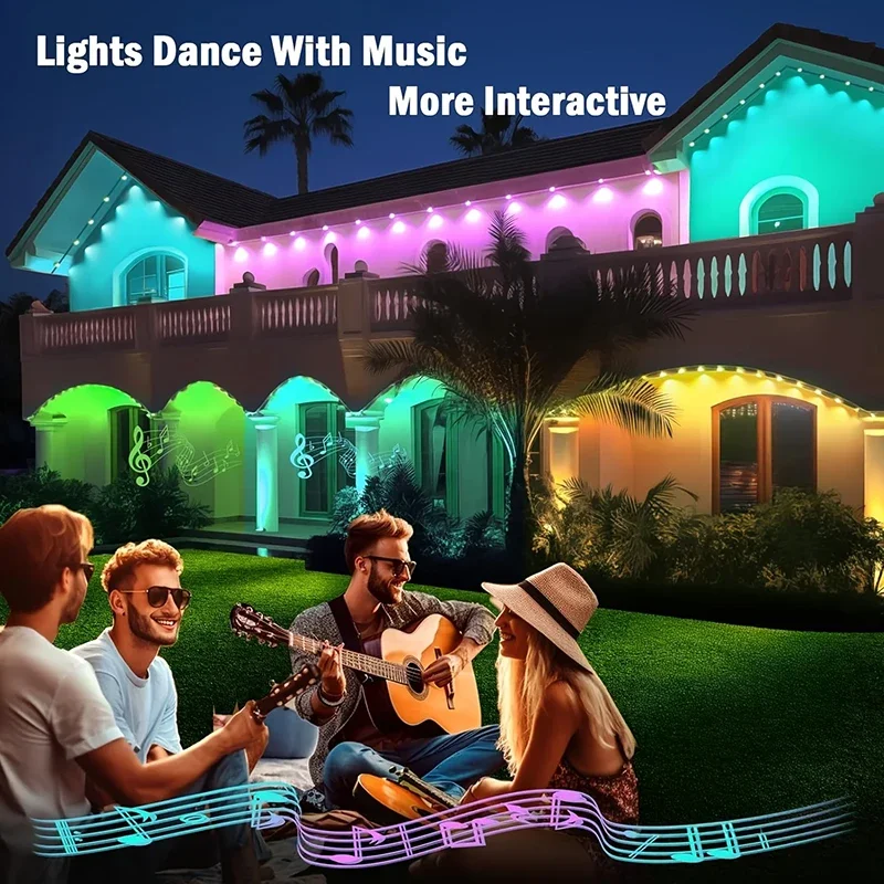 300FT Permanent Eaves LED Smar - Outdoor Lighting For Front Of House recension och pris