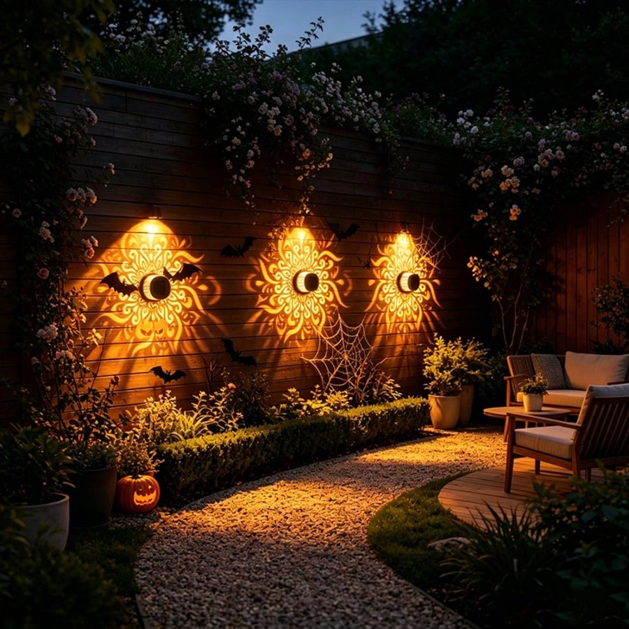 1/2Pcs Mandala Solar Fence Wal - Outdoor Lighting On Fence recension och pris