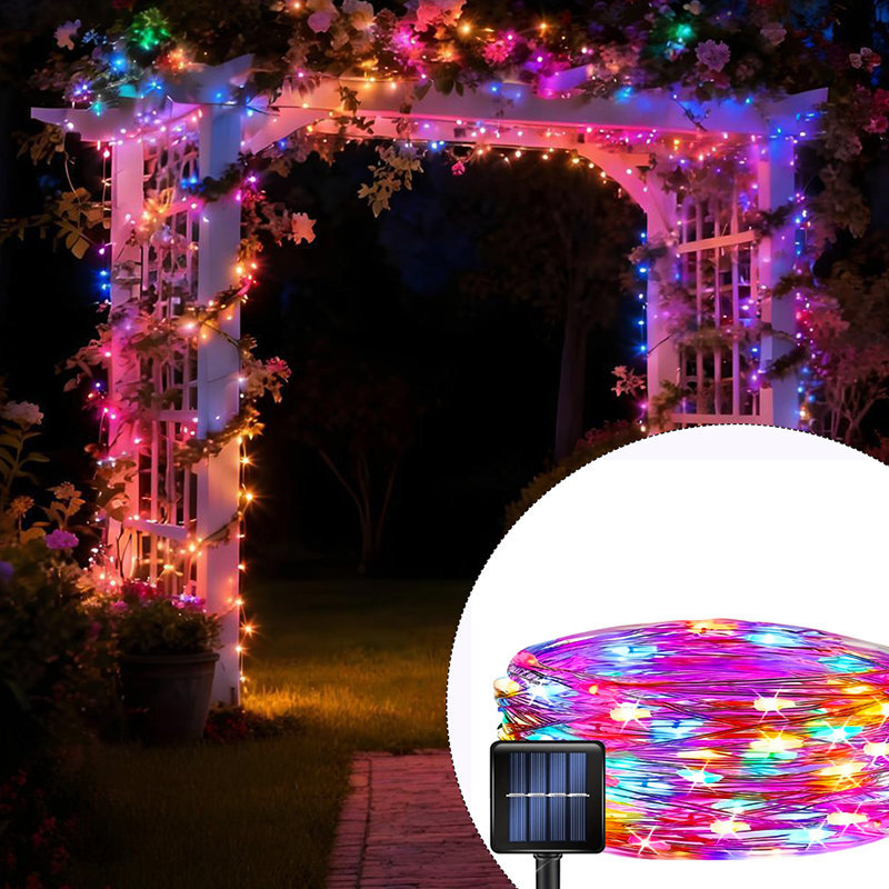 Solar Garden LED Fairy Lights  - Outdoor Lighting On Fence recension och pris