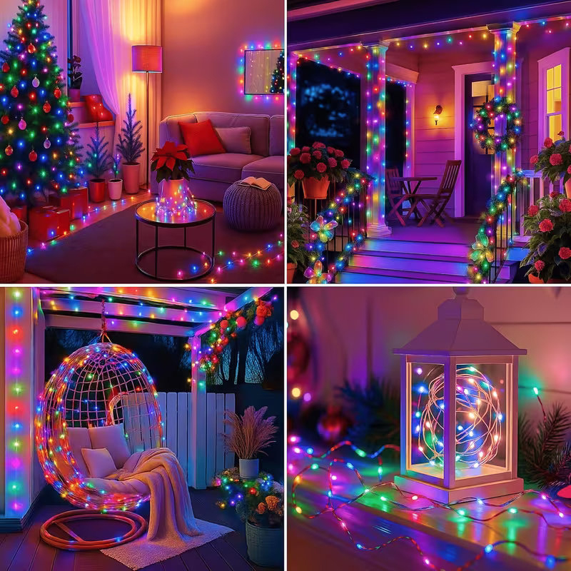 Solar Garden LED Fairy Lights  - Outdoor Lighting On Fence recension och pris