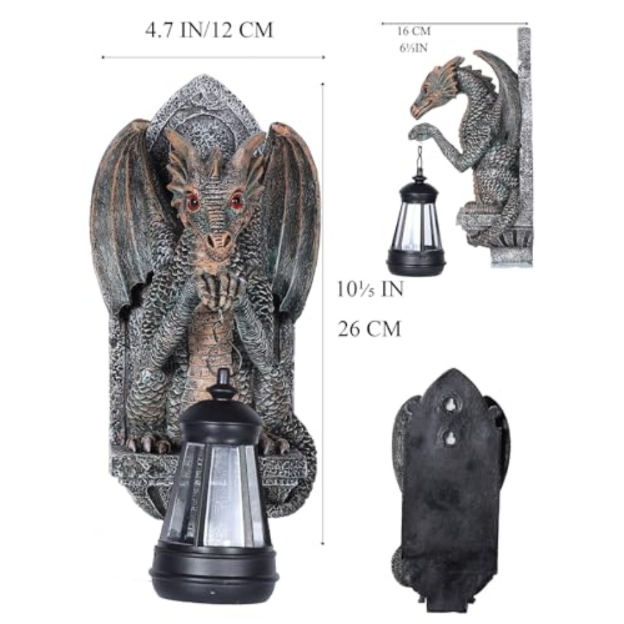 Dragon Statue Solar Lantern fo - Outdoor Lighting On Trees recension och pris