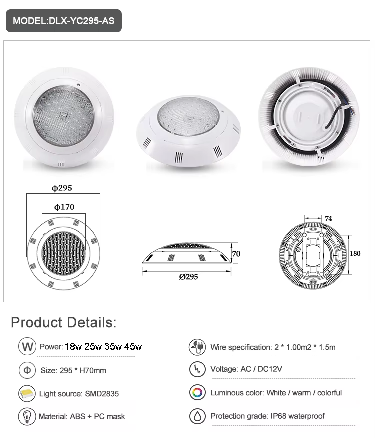 LED Swimming Pool Lights RGB A - Pond Light Submersible recension och pris