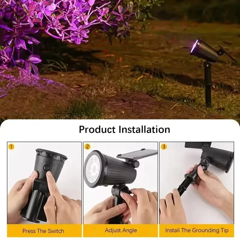 Solar LED Spotlight, 9-LED Out - Outdoor Lighting On Trees recension och pris