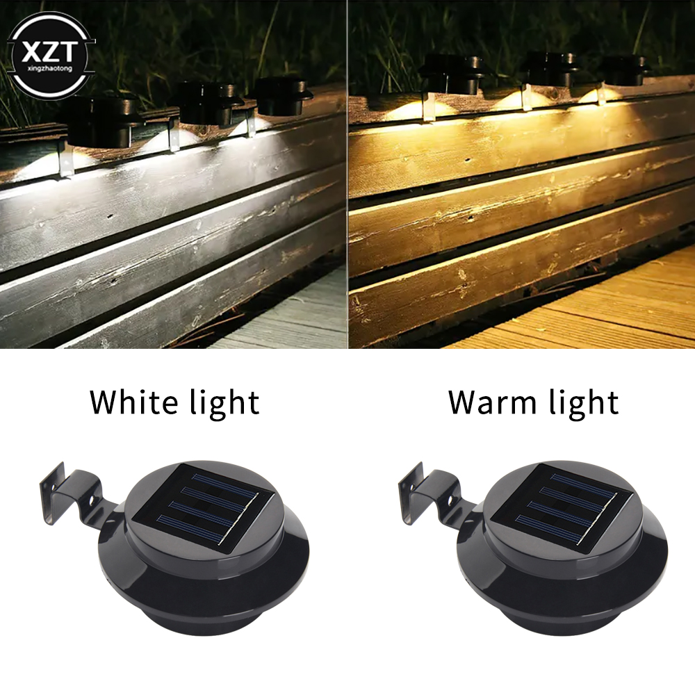 3 LED Solar Spot Garden Round  - Outdoor Lighting On Fence recension och pris