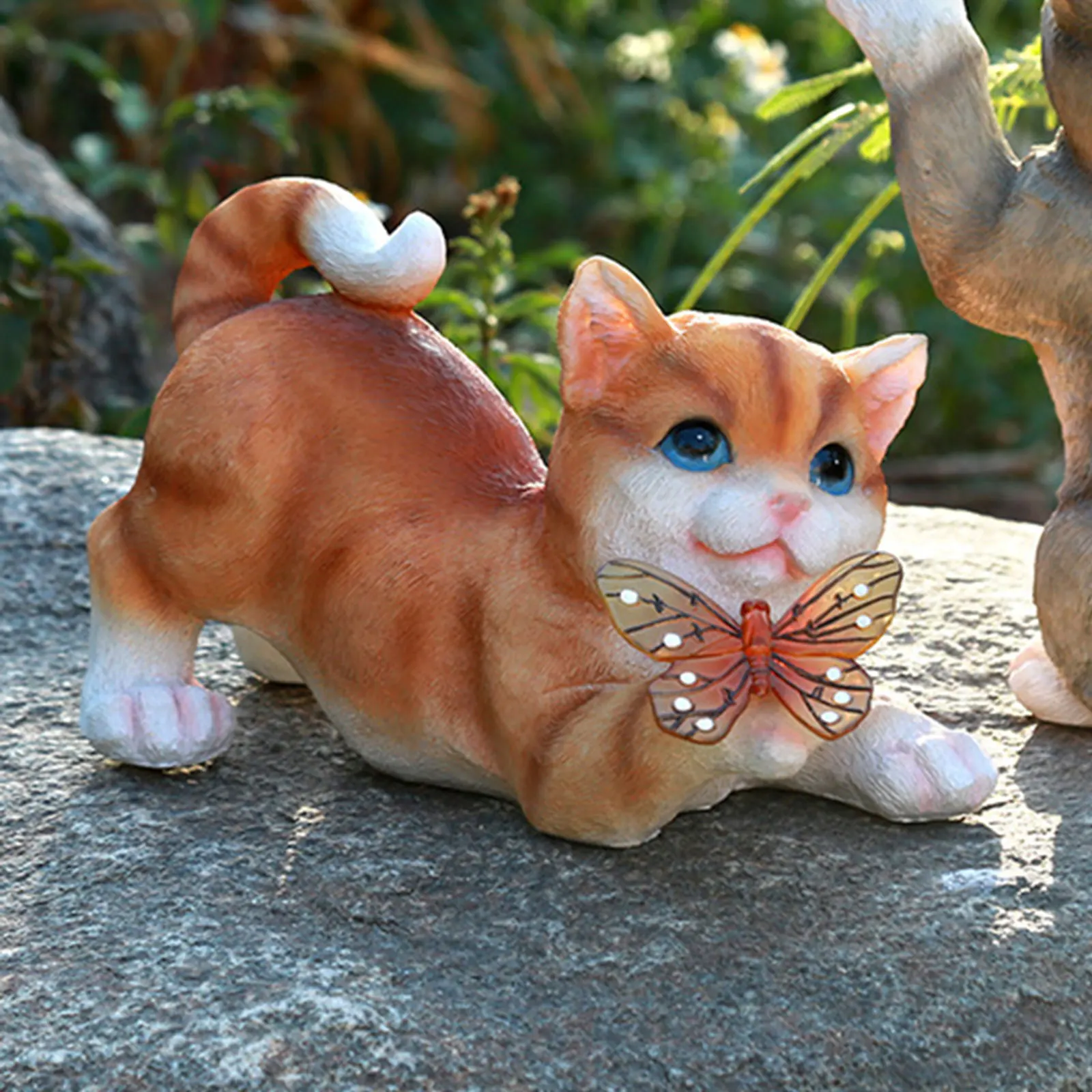 Outdoor Cat Sculpture Figurine - Landscape Spike Light recension och pris