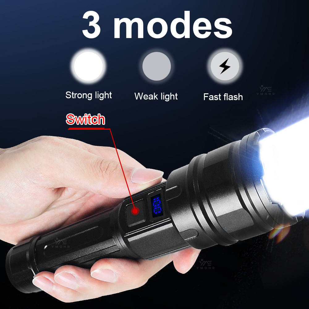White Laser High Power Flashli - Outdoor Lighting Black recension och pris