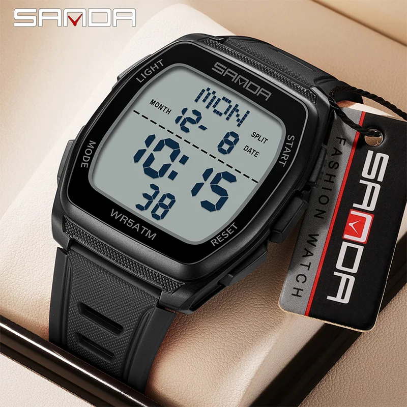 SANDA New Man Electronic Watch - Outdoor Lighting Timer recension och pris