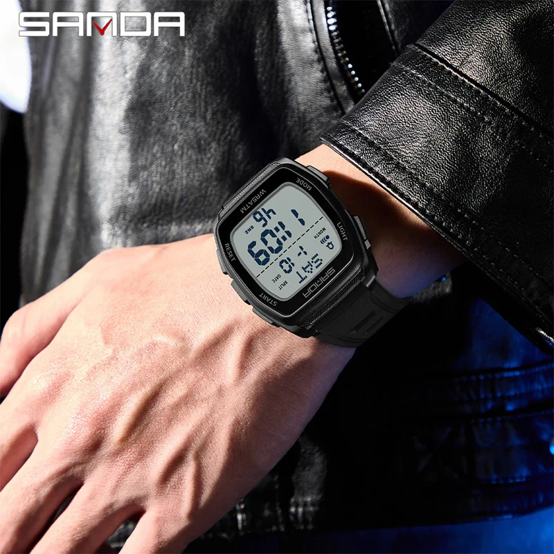SANDA New Man Electronic Watch - Outdoor Lighting Timer recension och pris