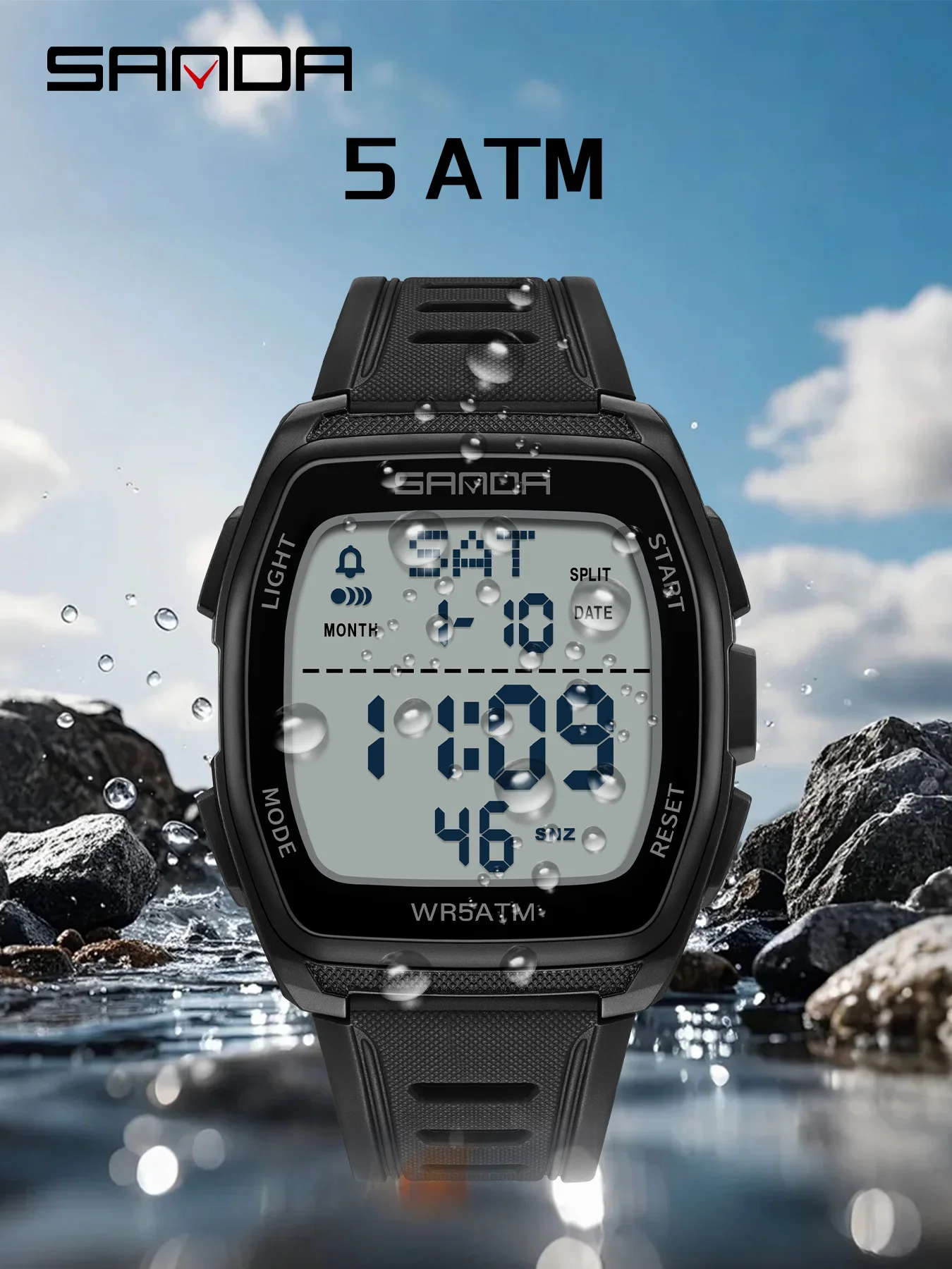 SANDA New Man Electronic Watch - Outdoor Lighting Timer recension och pris