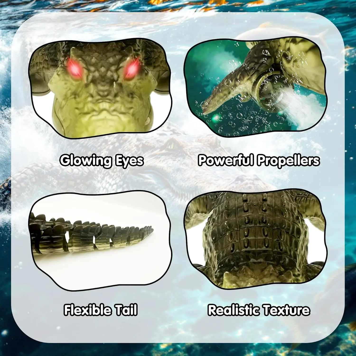 Remote Control Crocodile Water - Pond Light Submersible recension och pris
