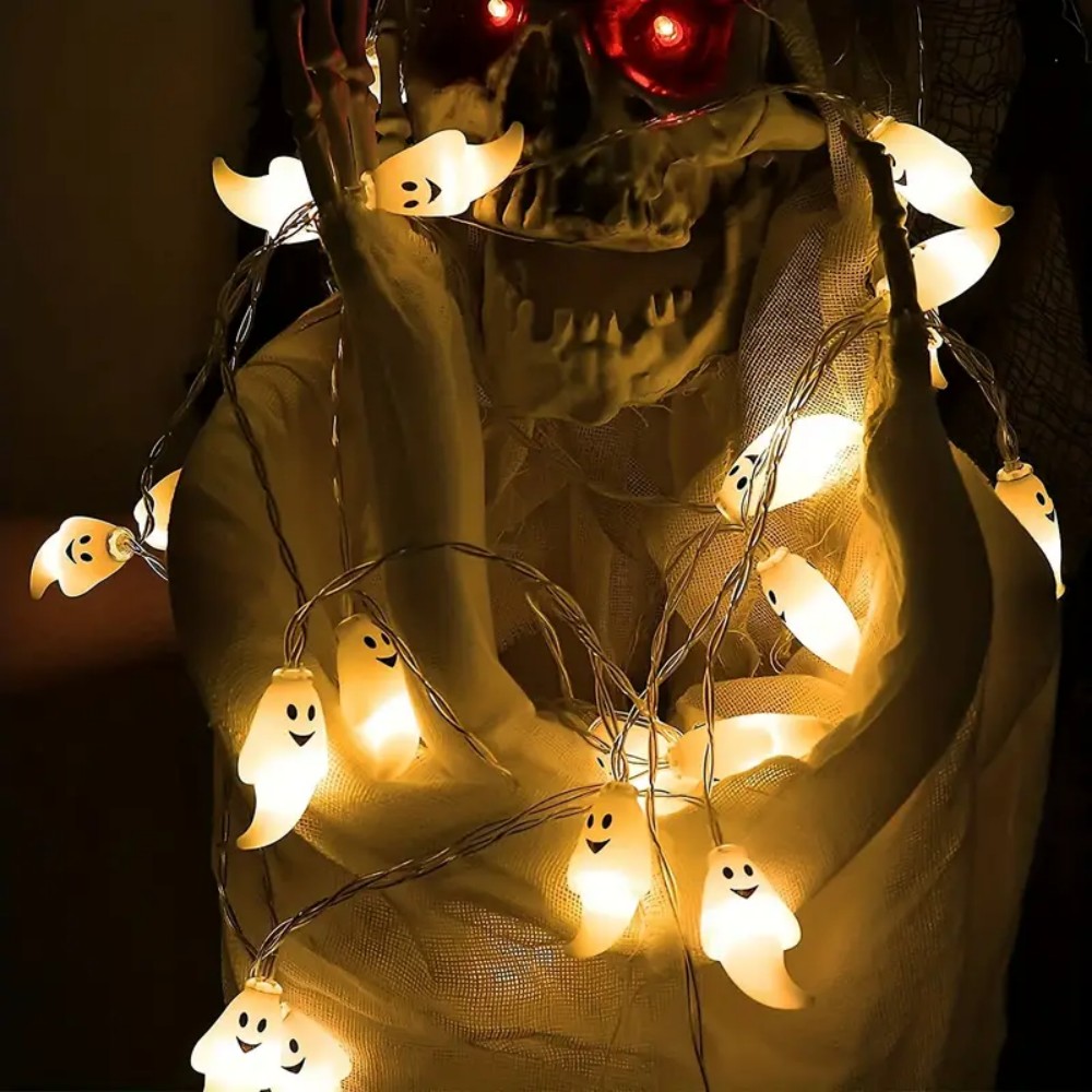 1PC LED Ghost String Lights Fe - Outdoor Lighting For Front Of House recension och pris