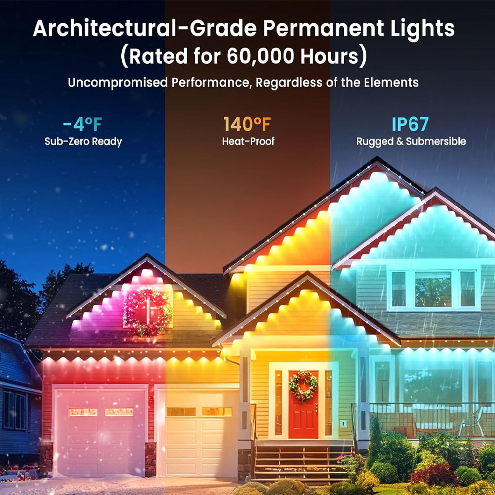 Permanent Outdoor Eaves Lights - Outdoor Lighting Halloween recension och pris
