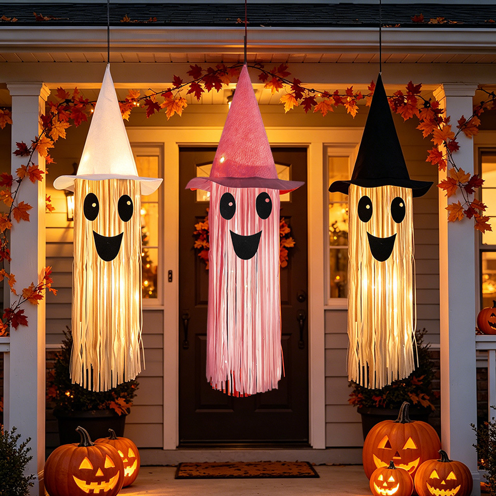 Halloween Glowing Witch Hat Gh - Outdoor Lighting Halloween recension och pris