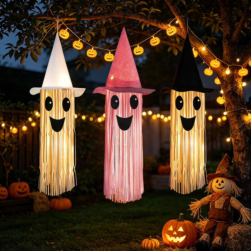 Halloween Glowing Witch Hat Gh - Outdoor Lighting Halloween recension och pris
