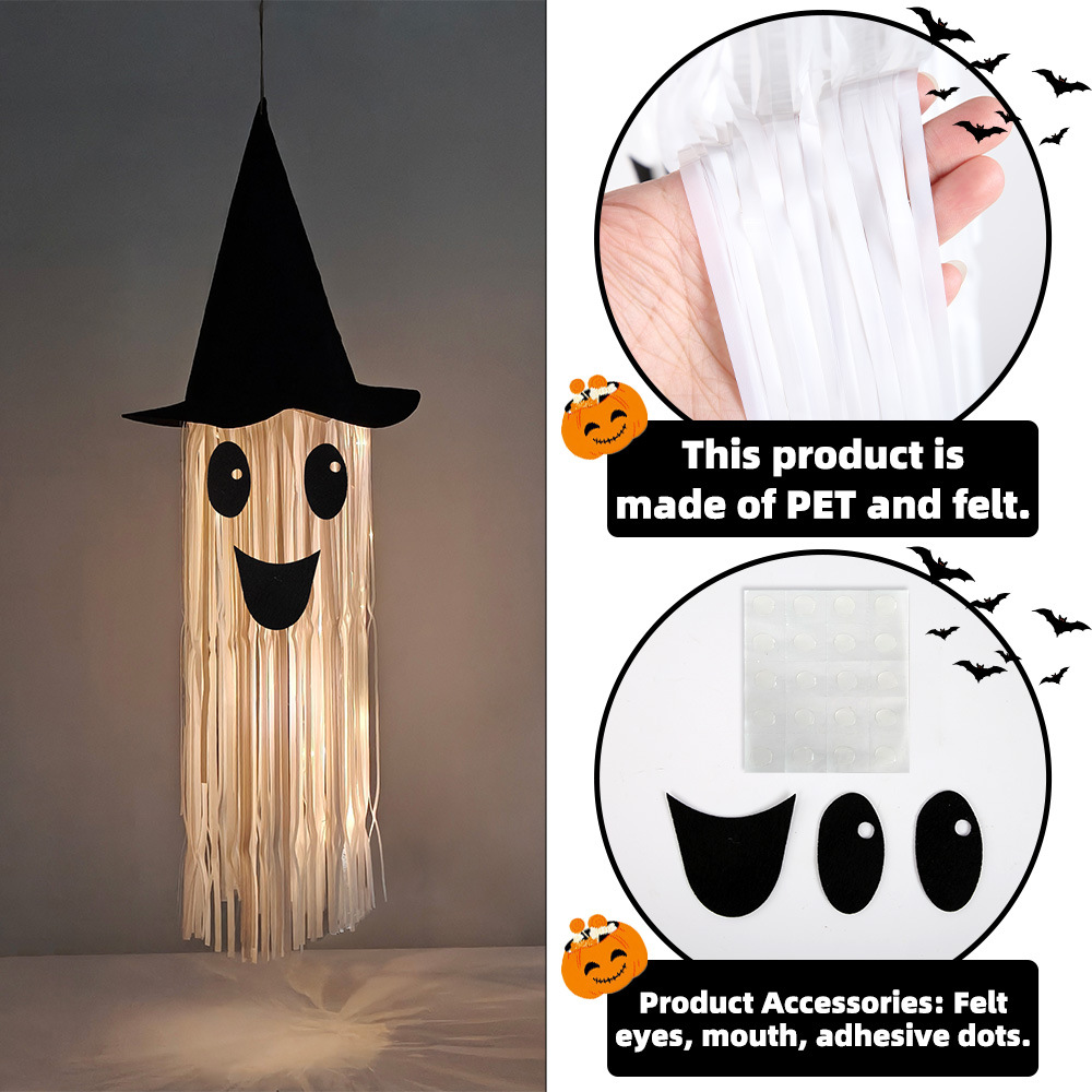 Halloween Glowing Witch Hat Gh - Outdoor Lighting Halloween recension och pris