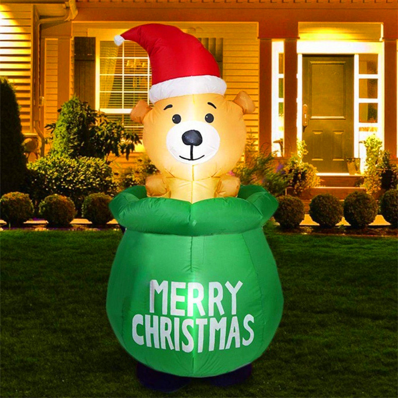 5FT Christmas Inflatable Decor - Xmas Outdoor Lighting Decorations recension och pris