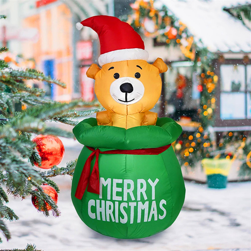 5FT Christmas Inflatable Decor - Xmas Outdoor Lighting Decorations recension och pris