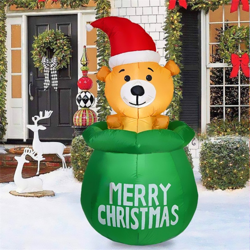 5FT Christmas Inflatable Decor - Xmas Outdoor Lighting Decorations recension och pris